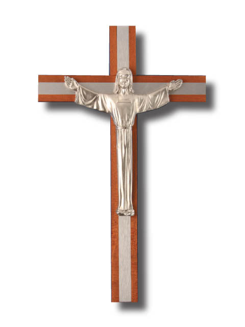 Large Wooden Risen Christ Crucifix