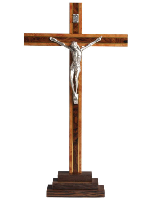 Standing Wooden Crucifix - Large