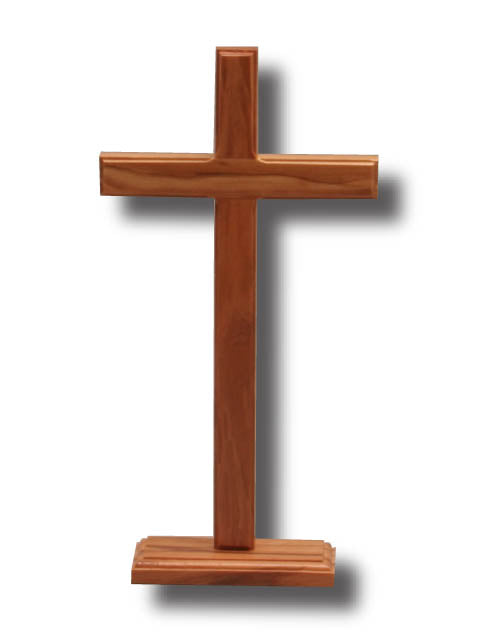 Standing Olive Wood Cross - Small / Medium