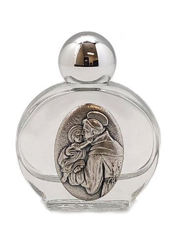 Glass Holy Water Bottle - St. Anthony