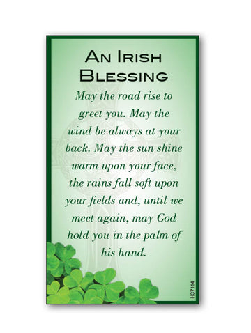 'An Irish Blessing' Themed Holy Cards