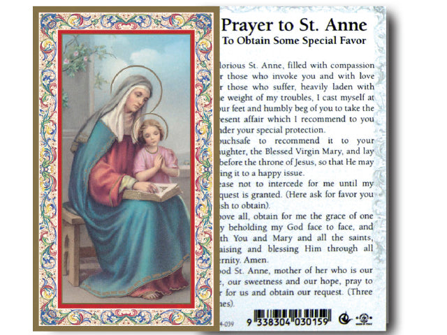 Prayer To St. Anne To Obtain Some Special Favor