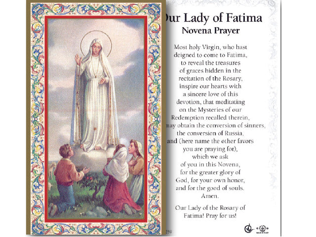 Our Lady Of Fatima - Novena Prayer