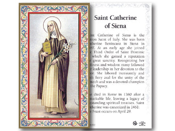 St. Catherine Of Siena Holy Card
