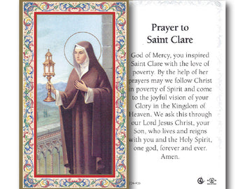 Prayer To St. Clare