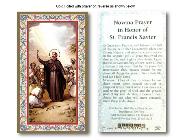 Novena Prayer In Honor Of St. Francis Xavier