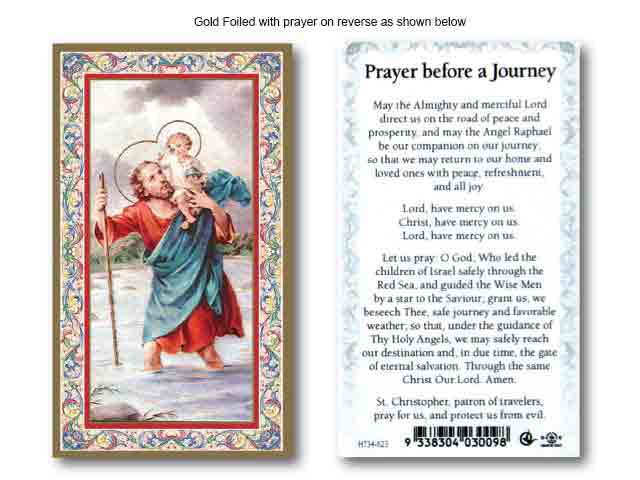 St. Christopher Prayer Before A Journey
