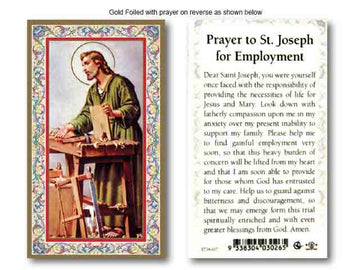 Prayer To St. Joseph For Employment