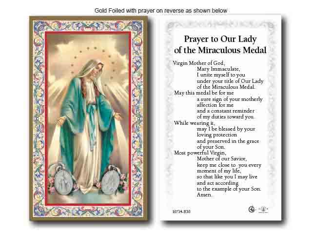 Prayer To Our Lady Of Miraculous Medal