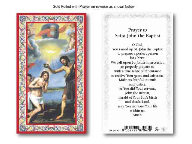 Prayer To St. John The Baptist