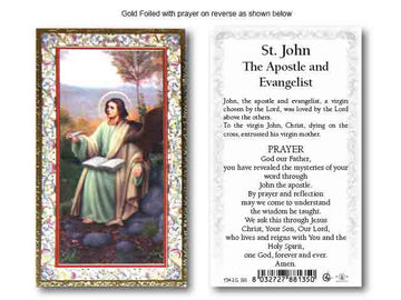 St. John The Apostle And Evangilist Holy Card