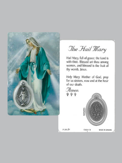 Miraculous Laminated Prayer Card