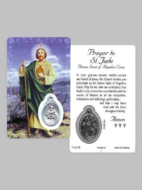 St. Jude Laminated Prayer Card