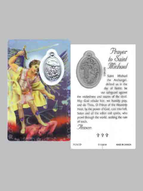 St. Michael Laminated Prayer Card