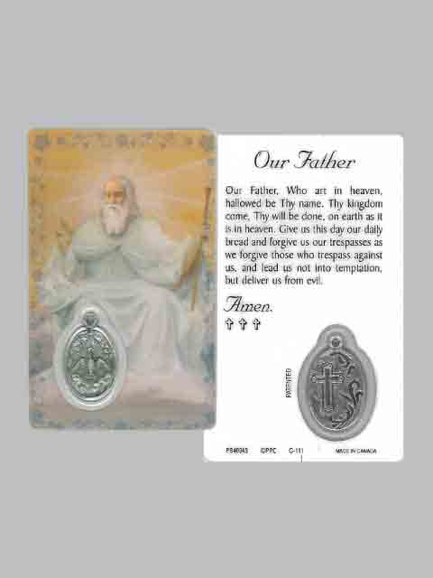 Our Father Laminated Prayer Card