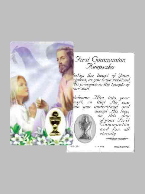 First Communion Laminated Prayer Card - Girl / Boy