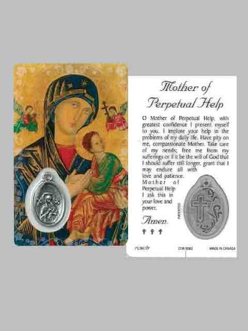 Our Lady Of Perpetual Help Laminated Prayer Card