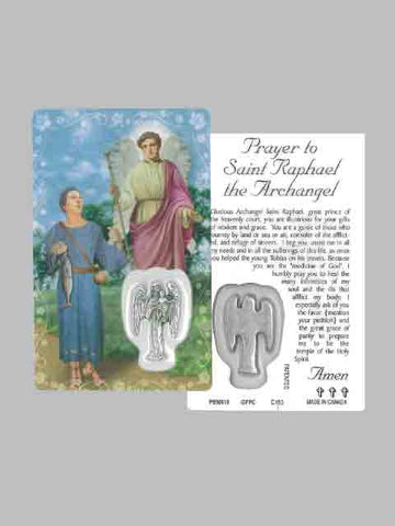 St. Raphael Laminated Prayer Card