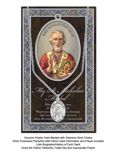 St. Nicholas Biography Leaflet With Pendant Set
