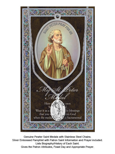 St. Peter Biography Leaflet With Pendant Set