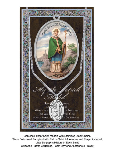 St. Patrick Biography Leaflet With Pendant Set
