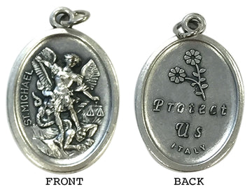 St. Michael Silver Oxide Medal