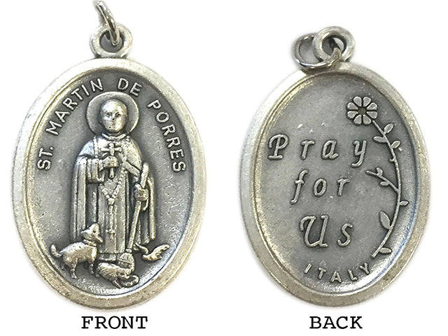 St. Martin De Porres Silver Oxide Medal