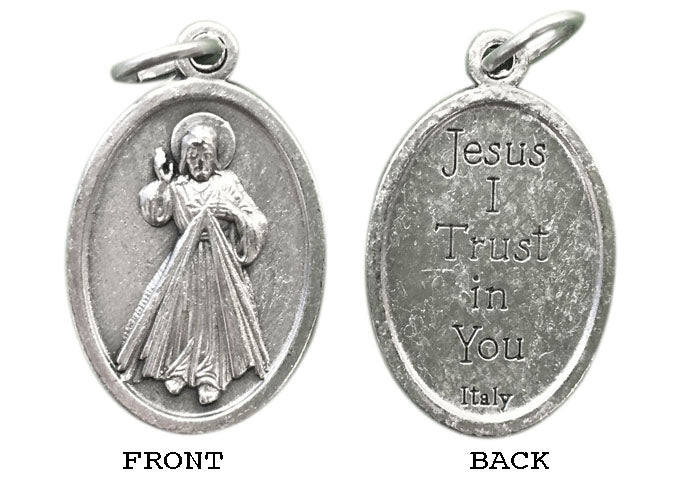 Divine Mercy Silver Oxide Medal