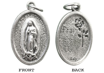 Our Lady Of Guadalupe Silver Oxide Medal