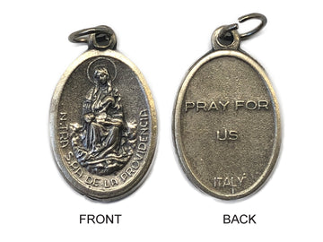 Our Lady Of Providenza Silver Oxide Medal