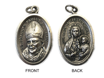 Our Lady Of Cestockwa Silver Oxide Medal