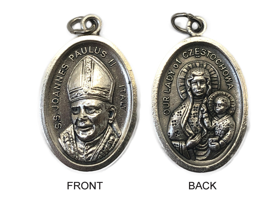 Our Lady Of Cestockwa Silver Oxide Medal