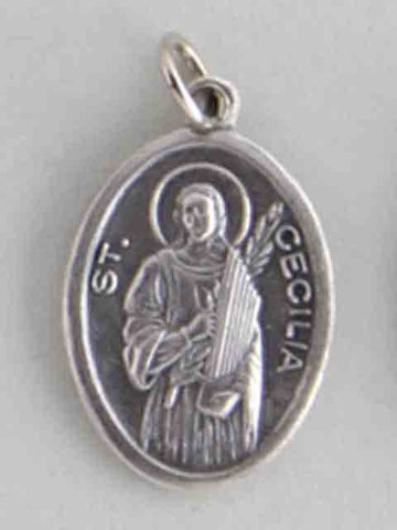 St. Cecilia Silver Oxide Medal