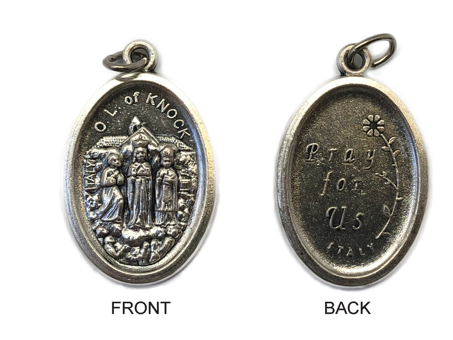 Our Lady Of Knock Silver Oxide Medal