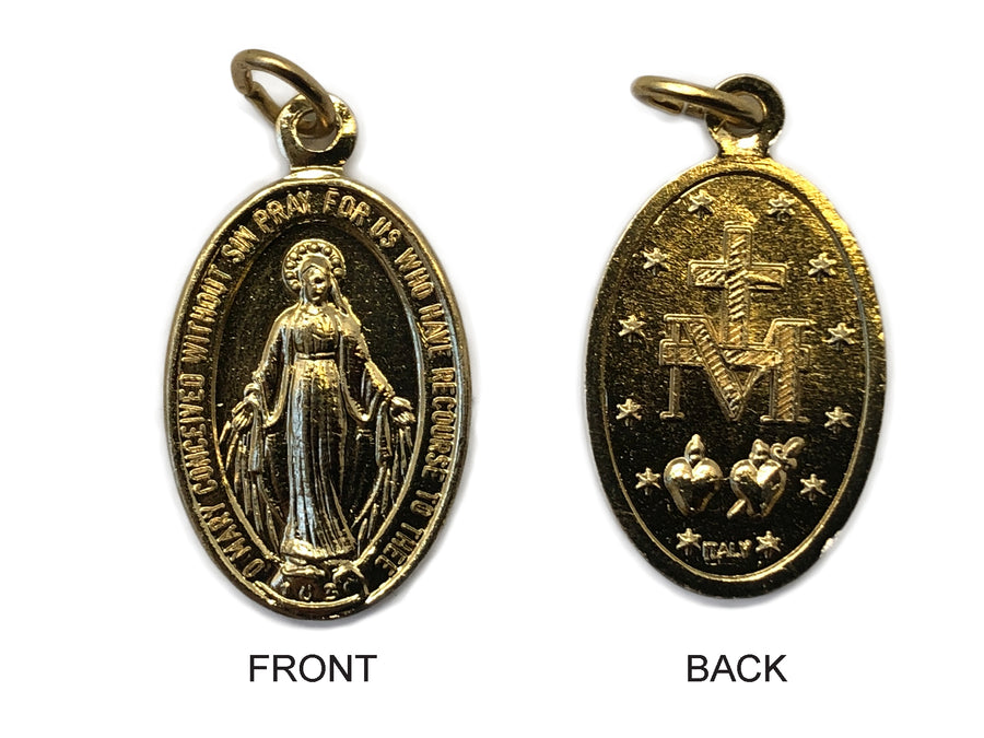Small Gold Miraculous Medal