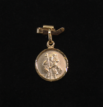 St. Christopher 9KT Gold Medal