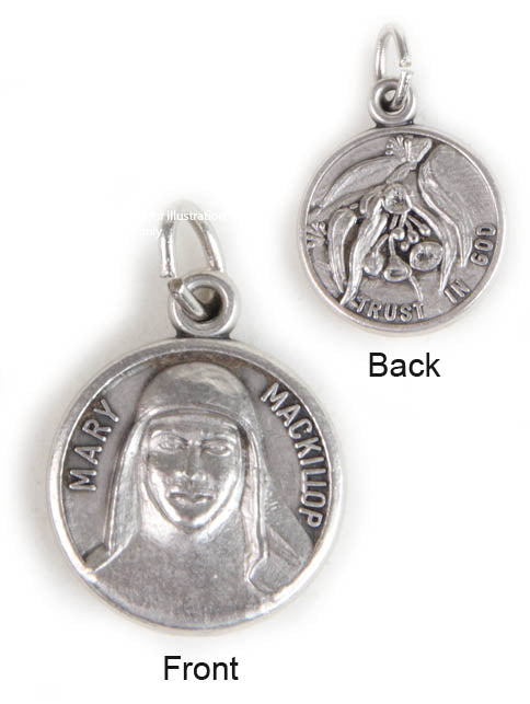 Mary MacKillop Pewter Medal - Round