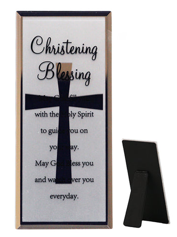 Christening Blessing Mirror Plaque