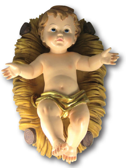 Baby Jesus In Crib Statue - Various Sizes