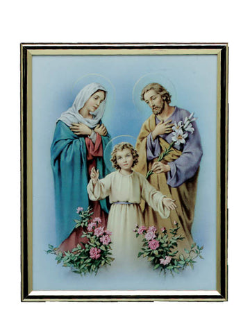 Holy Family Gold Mylar Frame