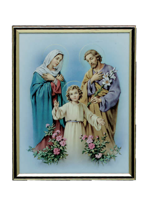 Holy Family Gold Mylar Frame