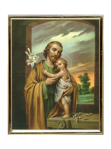 St. Joseph Gold Mylar Frame
