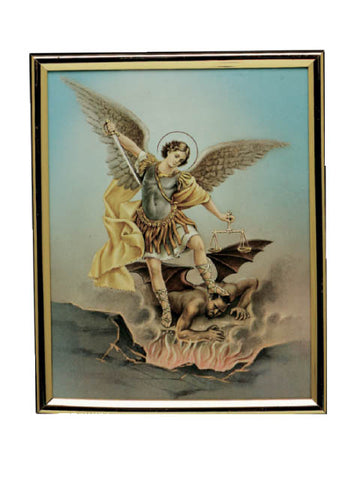 St. Michael Gold Mylar Frame