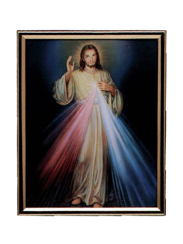Divine Mercy Gold Mylar Frame