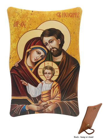 Icon Holy Family Hanging or Standing Plastic Plaque