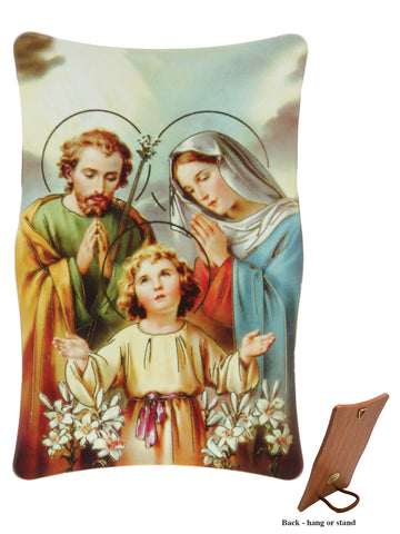 Holy Family Hanging or Standing Plastic Plaque
