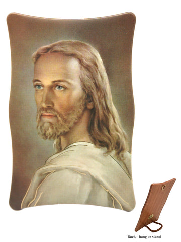 Face of Christ Hanging or Standing Plastic Plaque