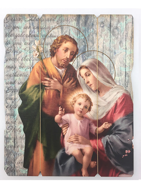 Holy Family Vintage Saint Plaque