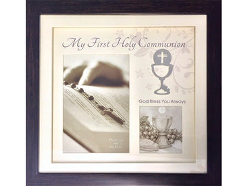 First Communion Wooden Frame With Chalice Icon