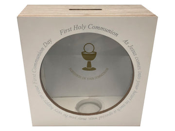 Communion Money Box - White